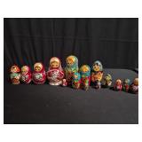 Group of matryoshka dolls