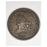 1832 Classic Head Half Cent Coin.