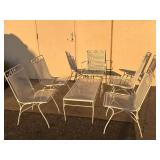 Mid century modern bel air Wrought iron coffee