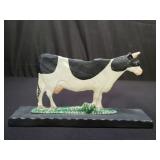 Vintage aluminum cow door stopper