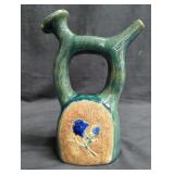 Signed pottery pitcher/vase