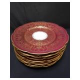 9 Heinrich & Co. Selb Bavaria porcelain plates