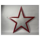 Large hanging steel star 43"h x 45"l