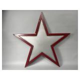 Large hanging steel star 43"h x 45"l