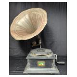 Vintage His Masters Voice crank gramaphone