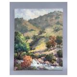 Signed oil on canvas landscape likely of