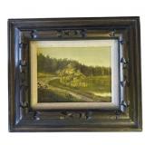 Framed signed oil painting on canvas