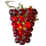 Vintage acrylic grape cluster swag lamp