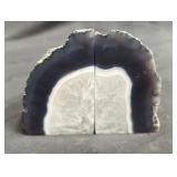 Pair of agate geodes
