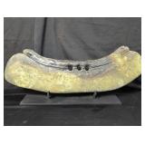 Abstract ceramic sculpture with stand