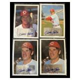 Lot of Pete Rose autograph cards on sticker