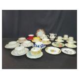 Group of porcelain English,  Limoges, Rosenthal
