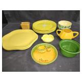 Group of pottery, bowl, plates, etc...