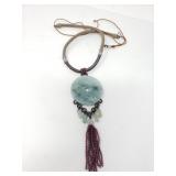 Jade pendant necklace