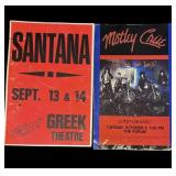 VTG Santana & Motley Crue posters