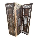 Vintage Asian wood room divider