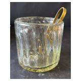 Vintage glass ice bucket