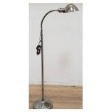 Vintage chrome adjustable floor lamp, as is