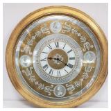 Marshall Field & Co. eglomise wall clock