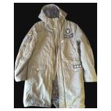 Guess military patch parka