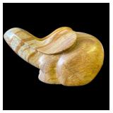 Stone bunny sculpture