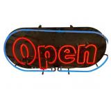 Vintage neon "Open" sign