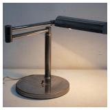 Mid-century chrome swing arm table lamp