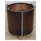 Edward Wormley for Dunbar walnut waste bin