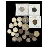 Silver and vintage coins