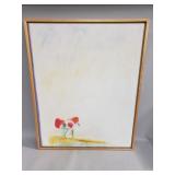 Signed acrylic on canvas