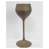 Vintage brass engraved goblet