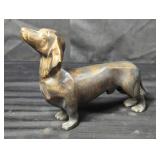 Bronze dachshund dog