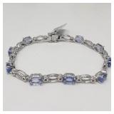 Sterling silver tennis bracelet