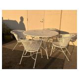 Mid century bel air Wrought iron patio tables &