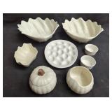 Group of ceramic bowls, and trays