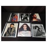 Group of signed celebrity photos