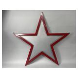 Large hanging steel star 43"h x 45"l