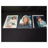 3 signed celebrity photographs with CoA