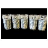 Lot of vintage Jeannette glass tumblers