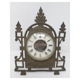 Vintage Gothic style brass clock