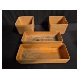 Group of Adam ceramics from USA planters