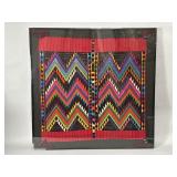 Acrylic framed Guatemalan textile