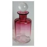 Vintage cranberry glass perfume bottle