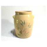 Vintage hand painted stoneware jug