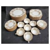 46 pcs Minton Chathom pattern dinnerware set