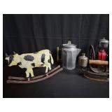 Box of miscellaneous, coffee grinder, coffee