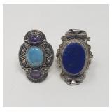 2 Sterling silver rings