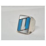 Vintage native american silver ring with