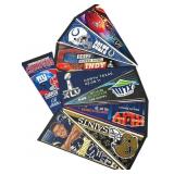 Lot of 9 football pendants