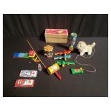 Group of reproduction vintage toys